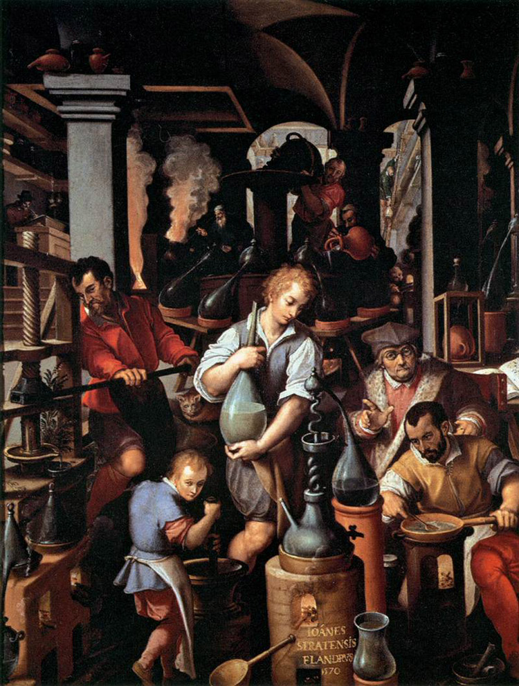 Il laboratorio dell'alchimista di Giovanni Stradano