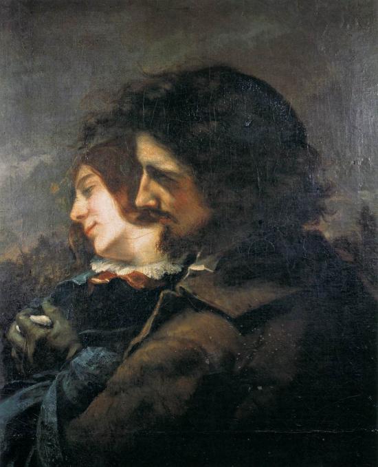 Gli amanti in campagna di Gustave Courbet