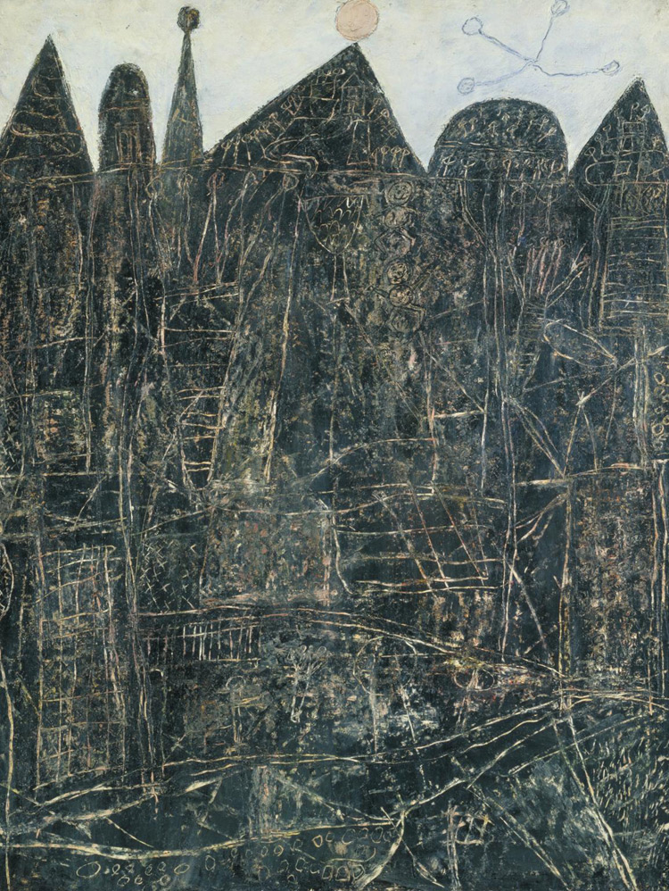 Grande paesaggio nero di Jean Dubuffet