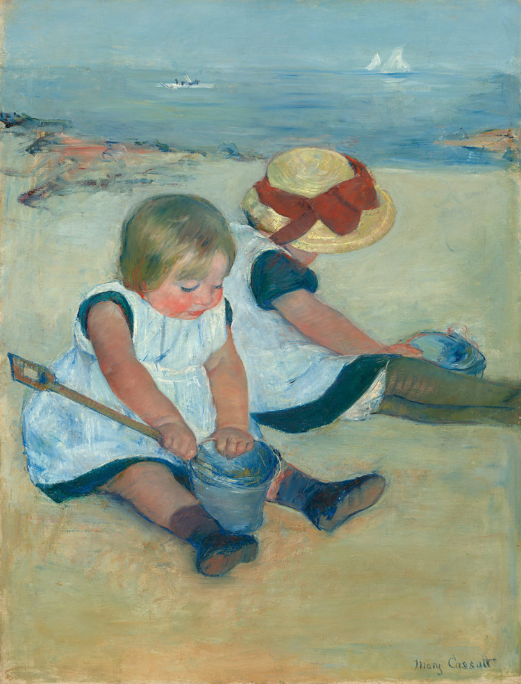 Bambine sulla spiaggia di Mary Cassatt