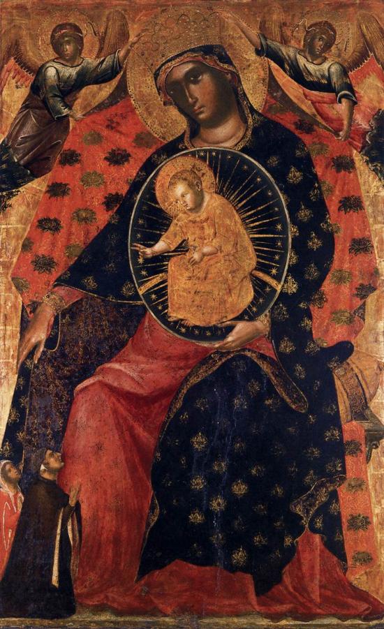 Madonna col Bambino e due committenti di Paolo Veneziano