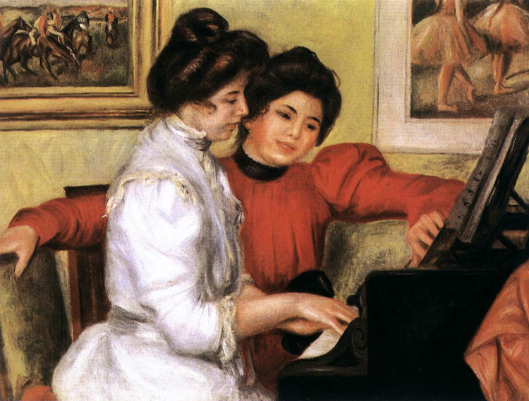 Yvonne e Christine Lerolle al piano di Pierre-Auguste Renoir