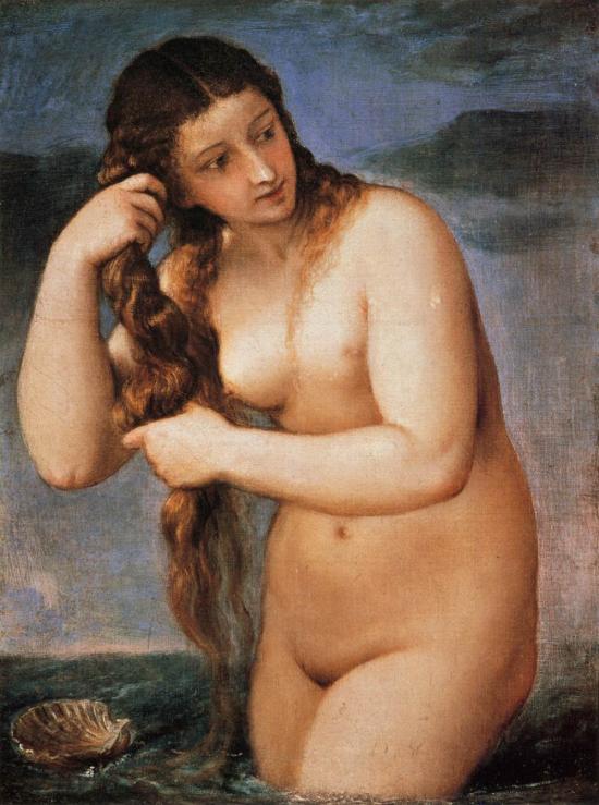 Venere Anadiomene di Tiziano