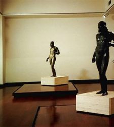 The saga of moving the Riace Bronzes.