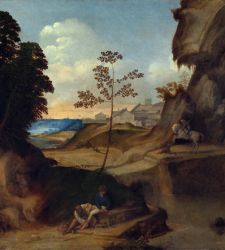 Giorgione's Sunset, one of the most striking landscapes in art history