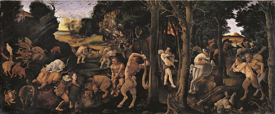 Piero di Cosimo, Scena di caccia
 Piero di Cosimo, Scena di caccia