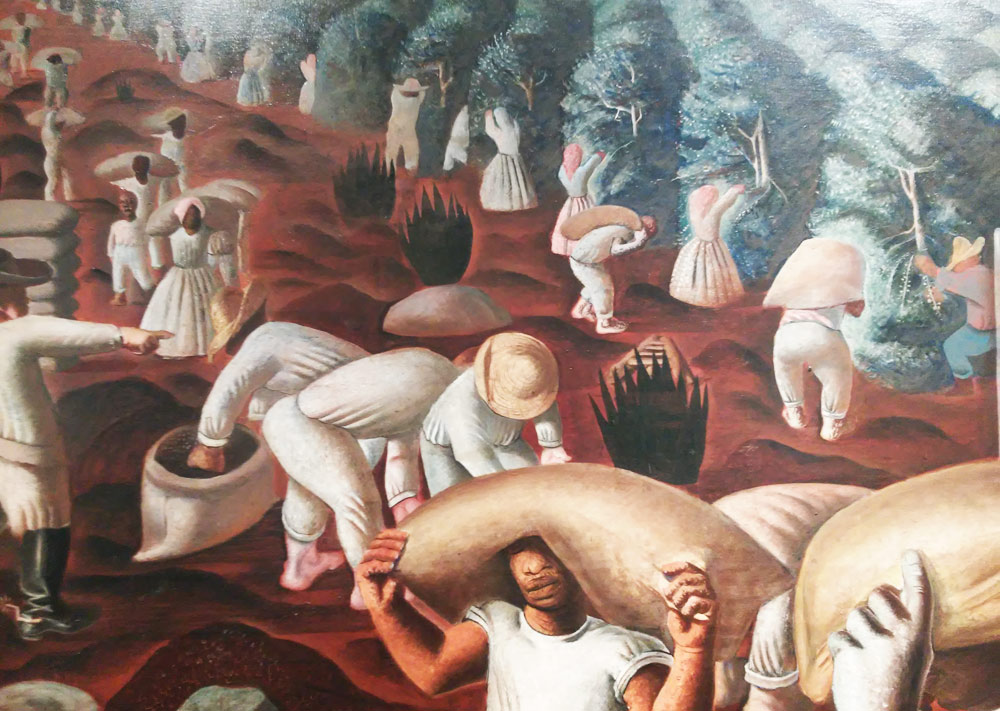 Candido Portinari, Caffè, particolare Candido Portinari, Caffè, particolare
