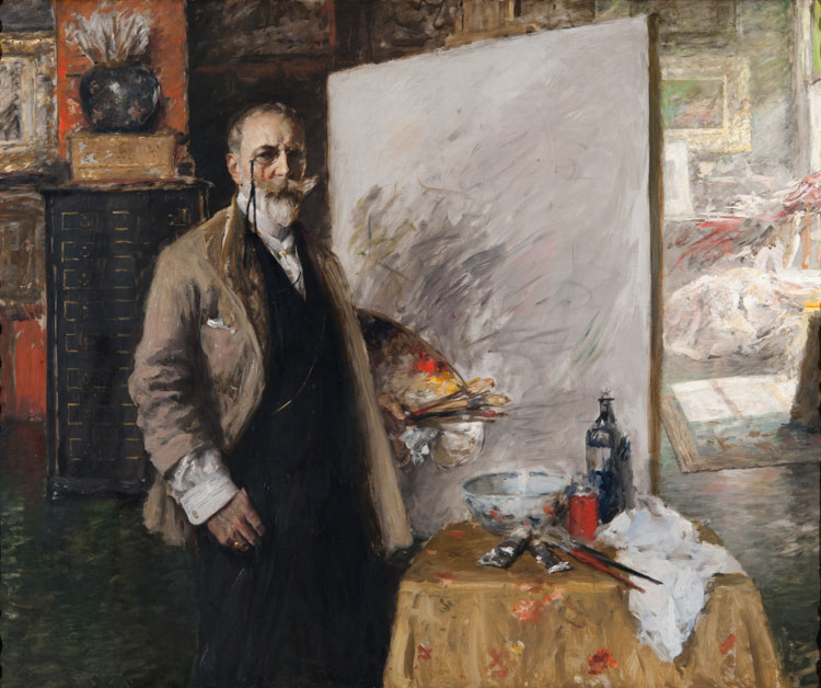 William Merritt Chase, Autoritratto sulla Quarta Strada William Merritt Chase, Autoritratto sulla Quarta Strada