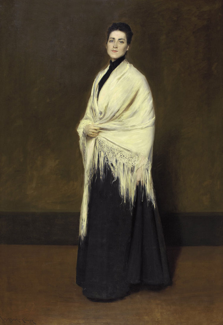 William Merritt Chase, Donna dallo scialle bianco William Merritt Chase, Donna dallo scialle bianco