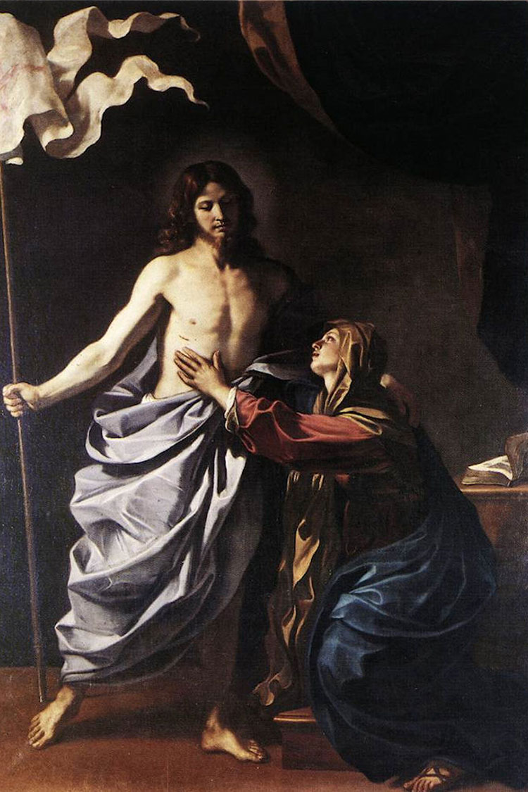 Guercino, Apparizione di Cristo alla madre Guercino, Apparizione di Cristo alla madre