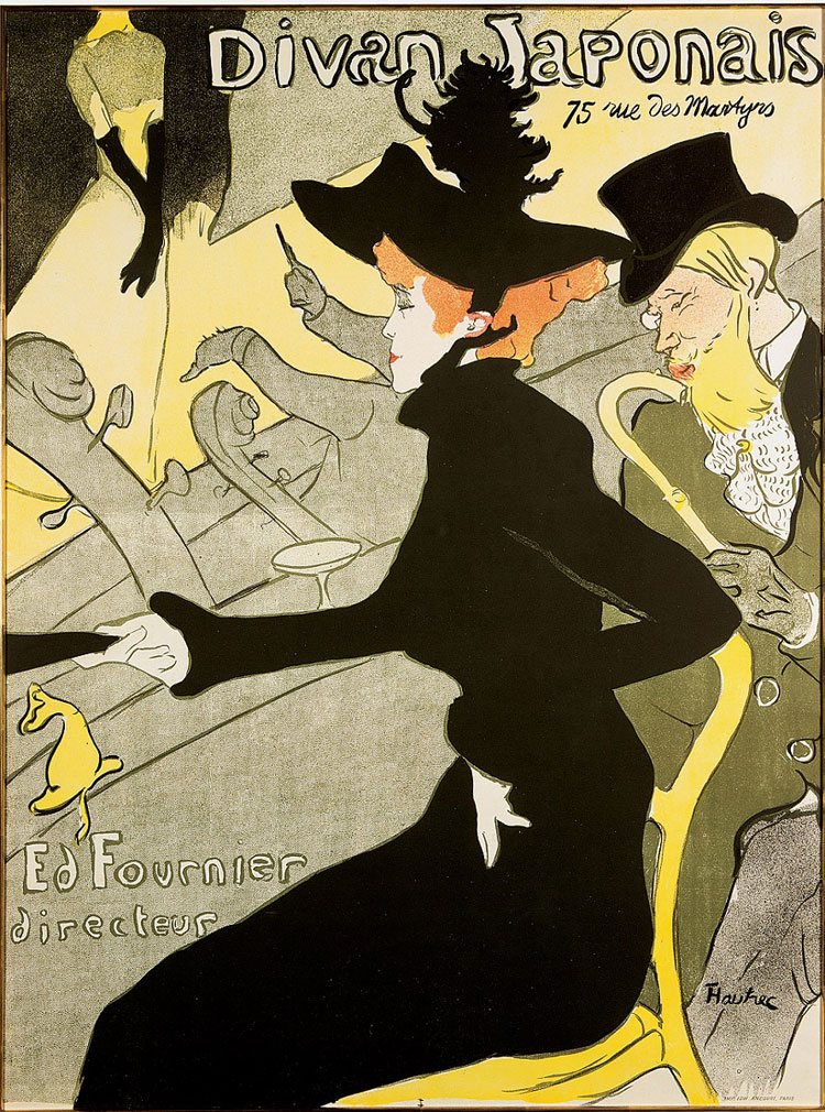 Henri de Toulouse-Lautrec, Divan Japonais Henri de Toulouse-Lautrec, Divan Japonais