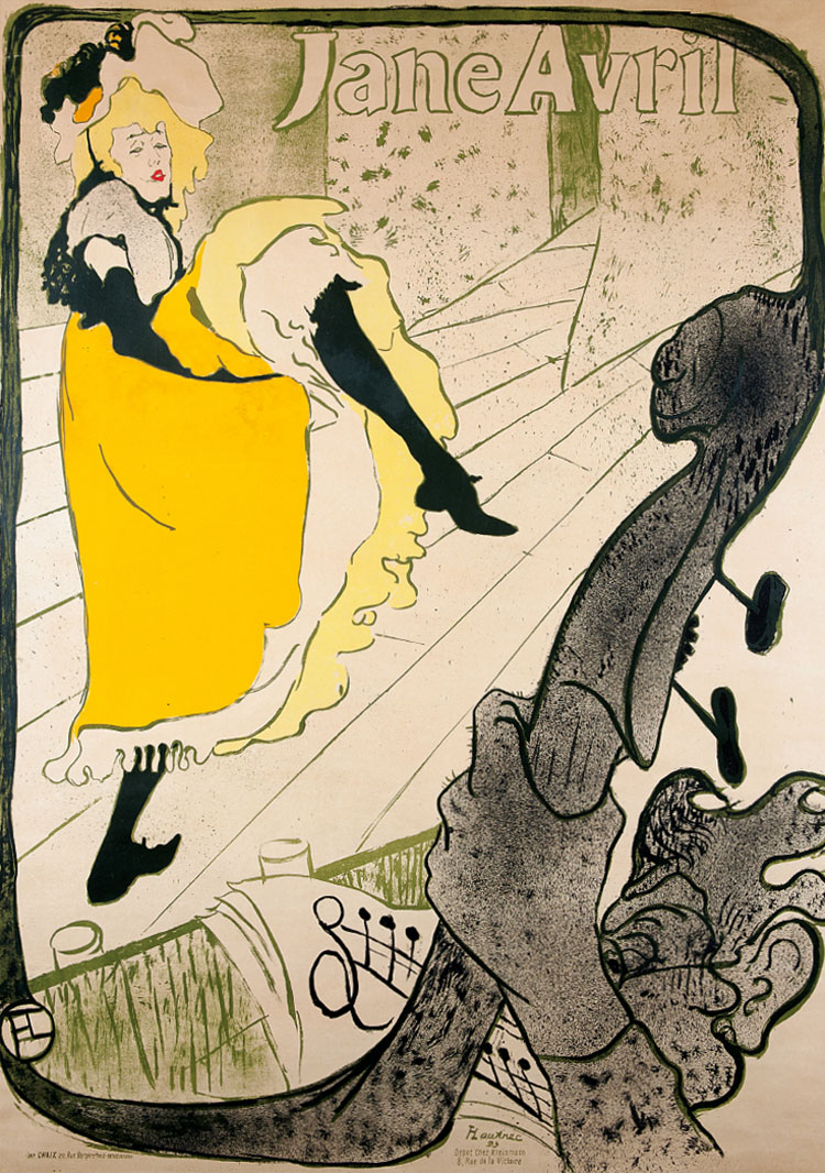 Henri de Toulouse-Lautrec, Jane Avril Henri de Toulouse-Lautrec, Jane Avril