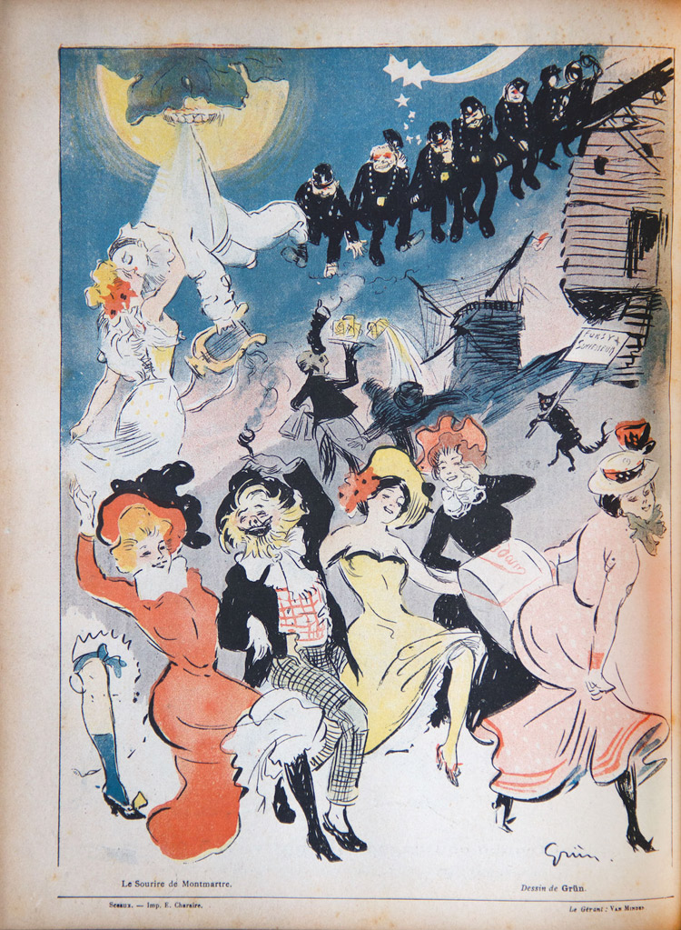Jules Alexandre Grün, Illustrazione per Le sourire de Montmartre Jules Alexandre Grün, Illustrazione per Le sourire de Montmartre