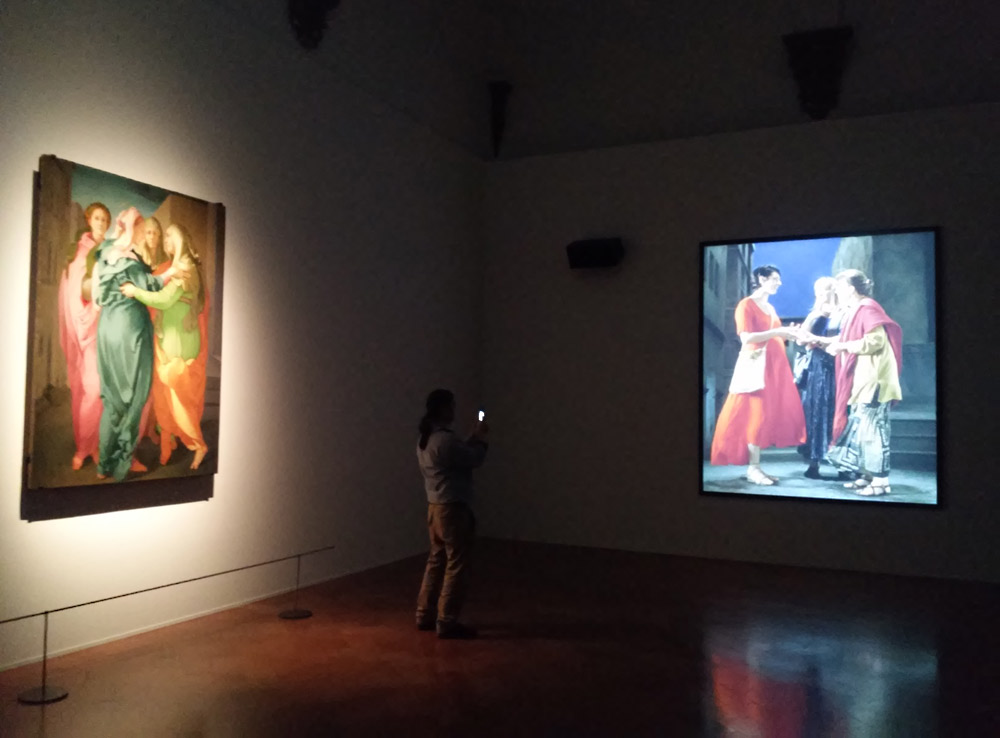 La sala con The Greeting e la Visitazione del Pontormo La sala con The Greeting e la Visitazione del Pontormo