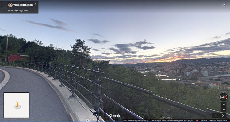 Oslo, localizzazione del luogo in cui è ambientato l'Urlo di Munch Oslo, localizzazione del luogo in cui è ambientato l'Urlo di Munch