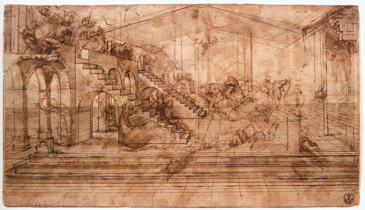 Leonardo da Vinci, Adorazione dei Magi Leonardo da Vinci, Adorazione dei Magi