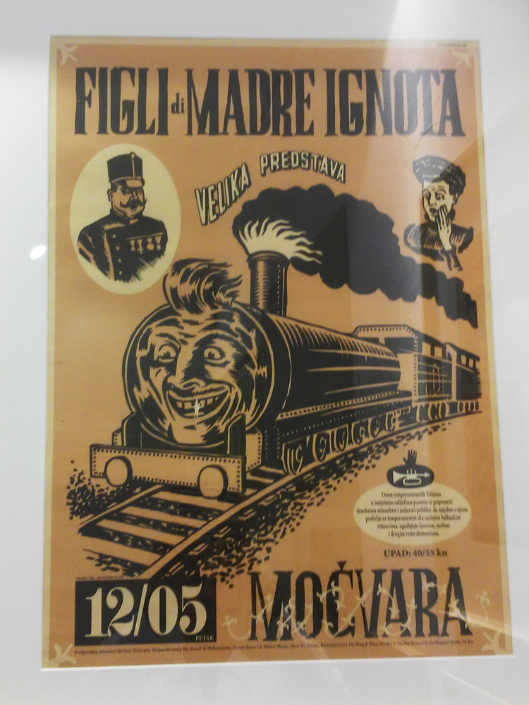 Igor Hofbauer, Locandina per il concerto dei Figli di Madre Ignota al Mo&#x10d;vara di Zagabria