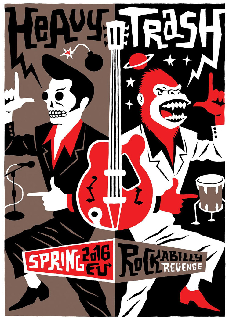 Igor Hofbauer, Locandina per il concerto degli Heavy Trash al Mo&#x10d;vara di Zagabria