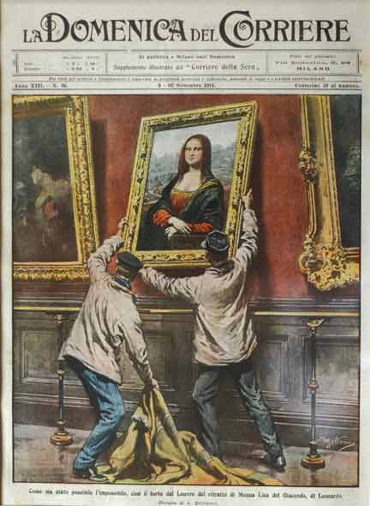 Il furto della Gioconda sulla Domenica del Corriere Il furto della Gioconda sulla Domenica del Corriere