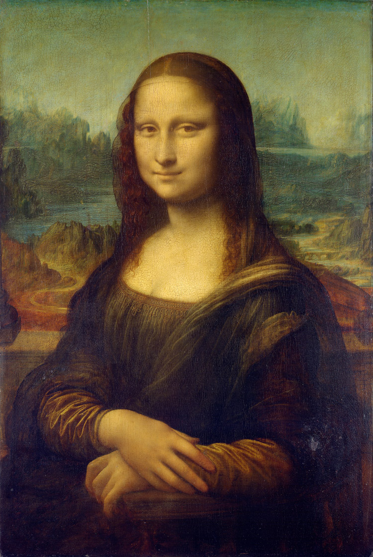 Leonardo da Vinci, La Gioconda (1503-1506; olio su tavola, 77 x 53 cm; Parigi, Louvre)