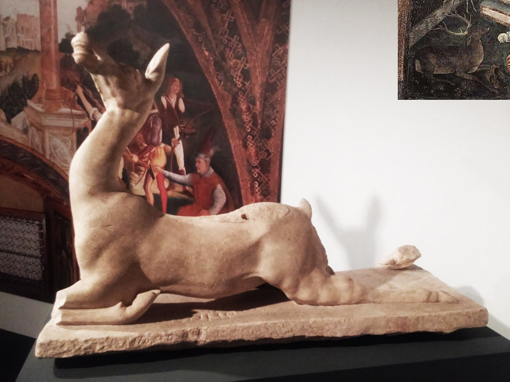 Statua di cerva Statua di cerva