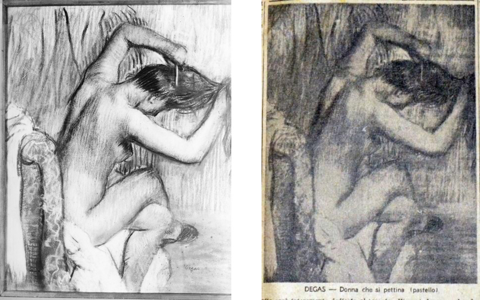 Edgar Degas, Donna che si pettina