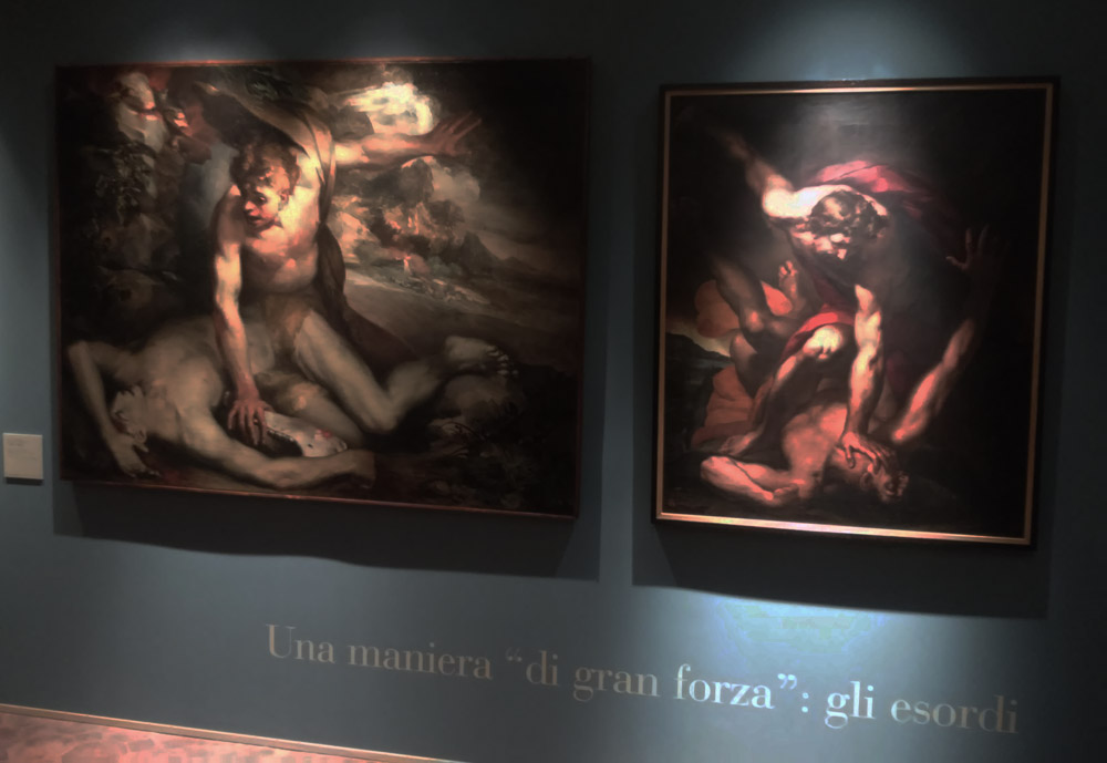 Confronto tra il Caino e Abele di Domenico Piola e quello di Giulio Cesare Procaccini Confronto tra il Caino e Abele di Domenico Piola e quello di Giulio Cesare Procaccini
