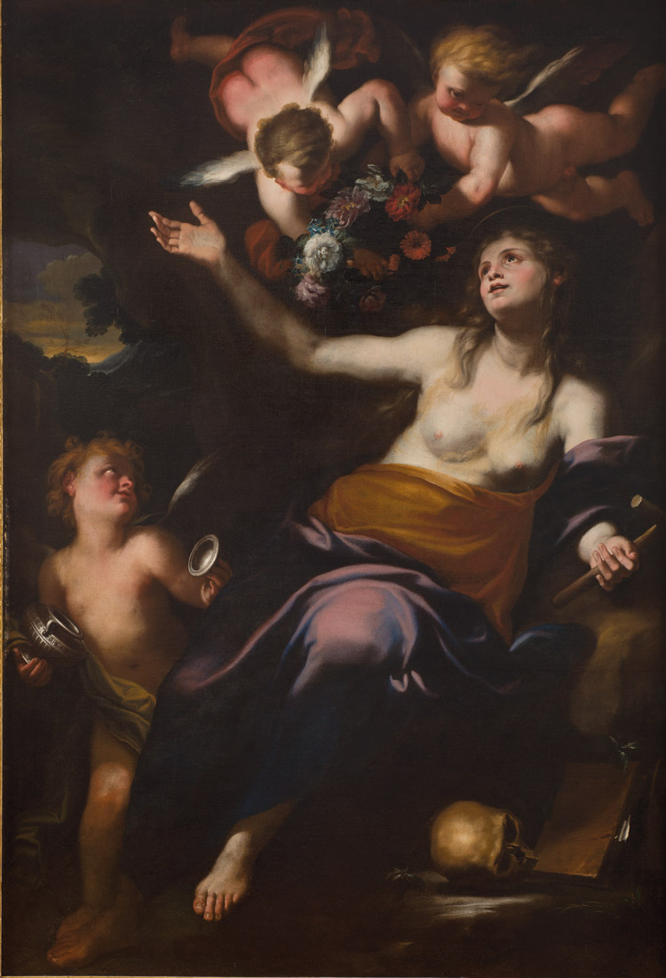 Domenico Piola, Santa Maria Maddalena confortata dagli angeli Domenico Piola, Santa Maria Maddalena confortata dagli angeli
