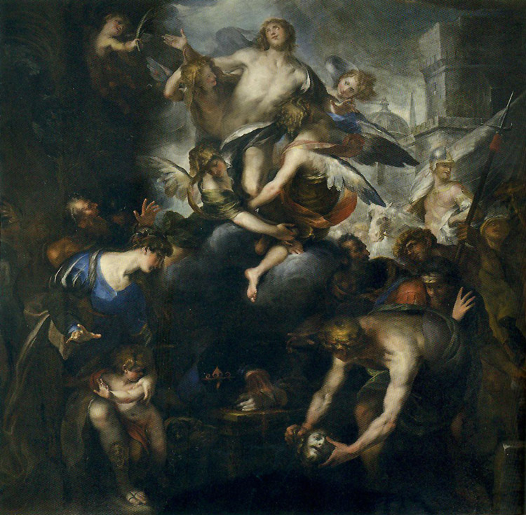 Domenico Piola, Martirio e gloria di san Giacomo Domenico Piola, Martirio e gloria di san Giacomo