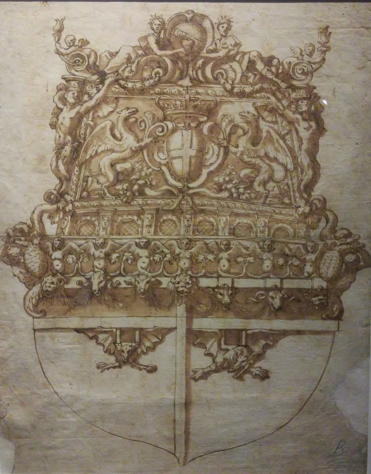 Domenico Piola, Progetto per la poppa di una nave Domenico Piola, Progetto per la poppa di una nave