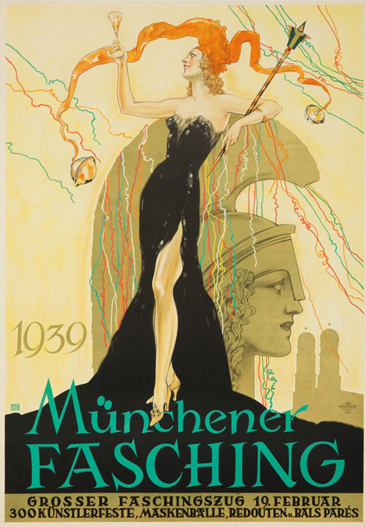 Lutz Ehrenberger, manifesto per il carnevale di Monaco di Baviera (1939) Lutz Ehrenberger, manifesto per il carnevale di Monaco di Baviera (1939)