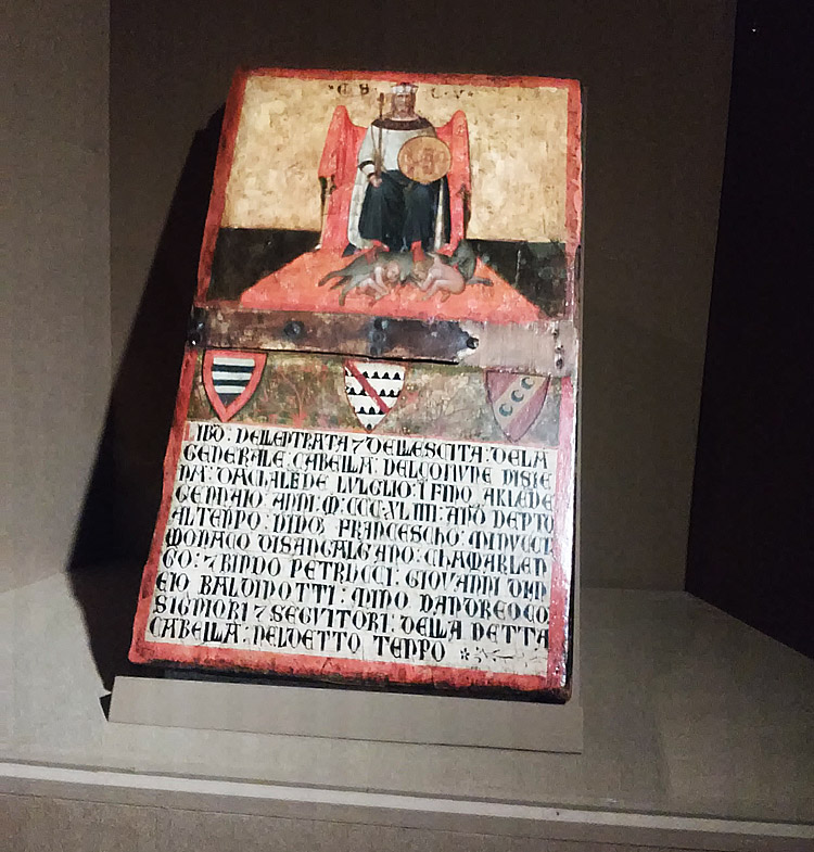 Ambrogio Lorenzetti, Coperta per il registro di Gabella