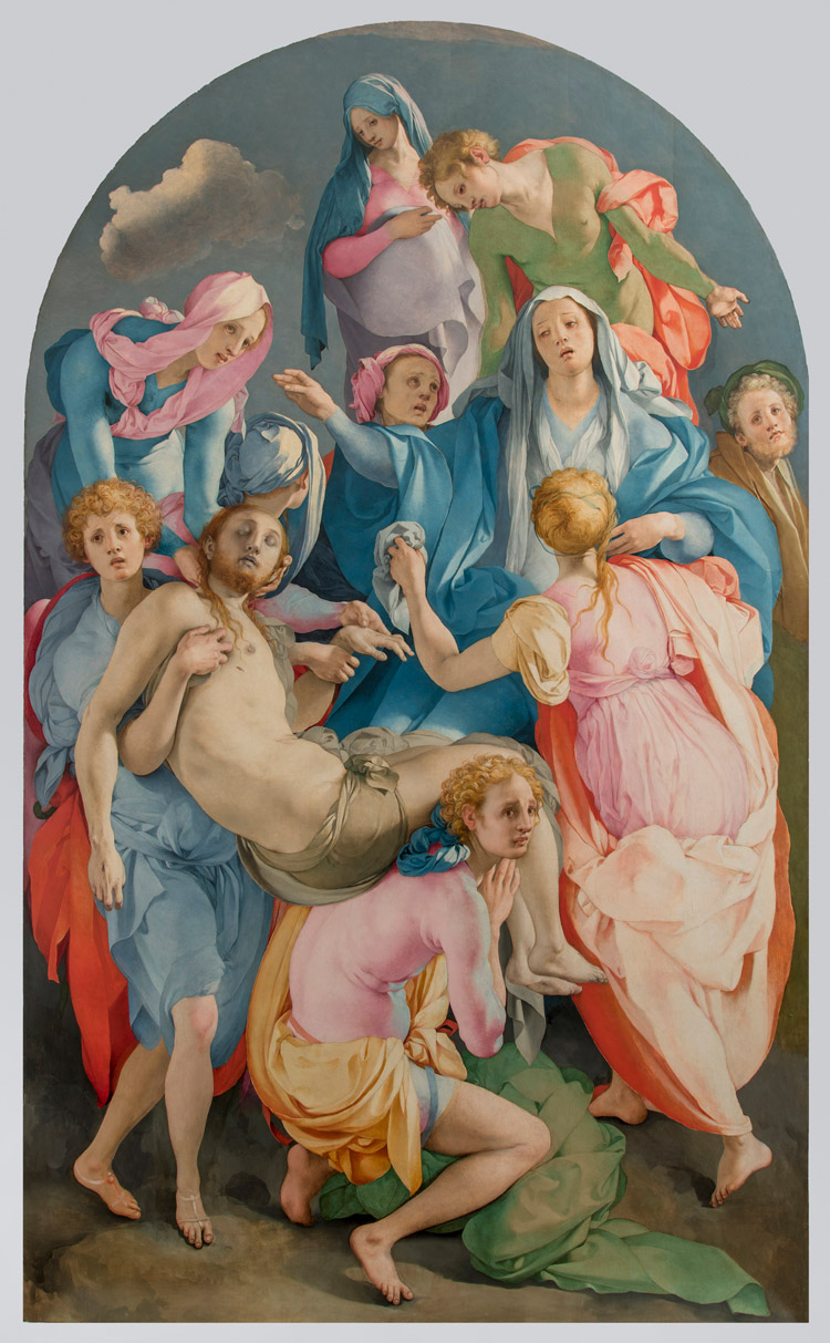 Pontormo, Deposizione (1525-1528; tempera su tavola, 313 × 192 cm; Firenze, Chiesa di Santa Felicita)