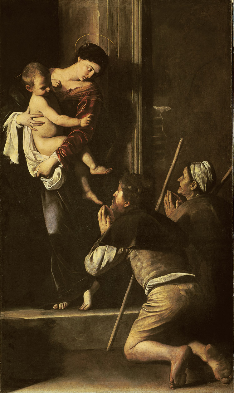 Caravaggio, Madonna dei pellegrini Caravaggio, Madonna dei pellegrini