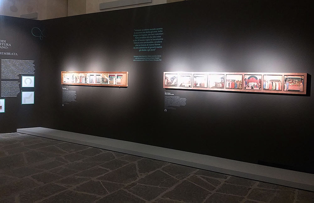 Allestimento delle predelle di Bernardo Daddi