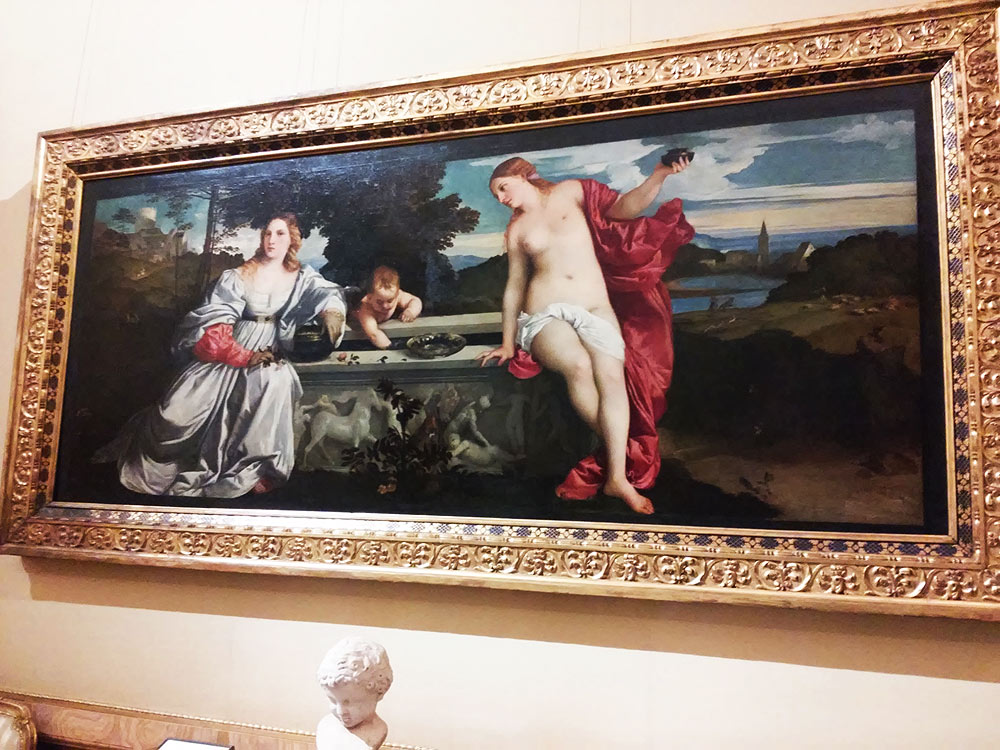 Il dipinto di Tiziano alla Galleria Borghese