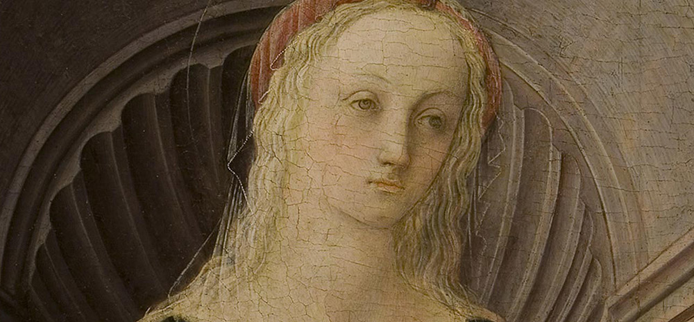 Filippo Lippi, Madonna col Bambino di Montespertoli, dettaglio del volto