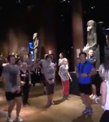 Hands down: on the grotesque zumba session at Turin's Egyptian Museum 