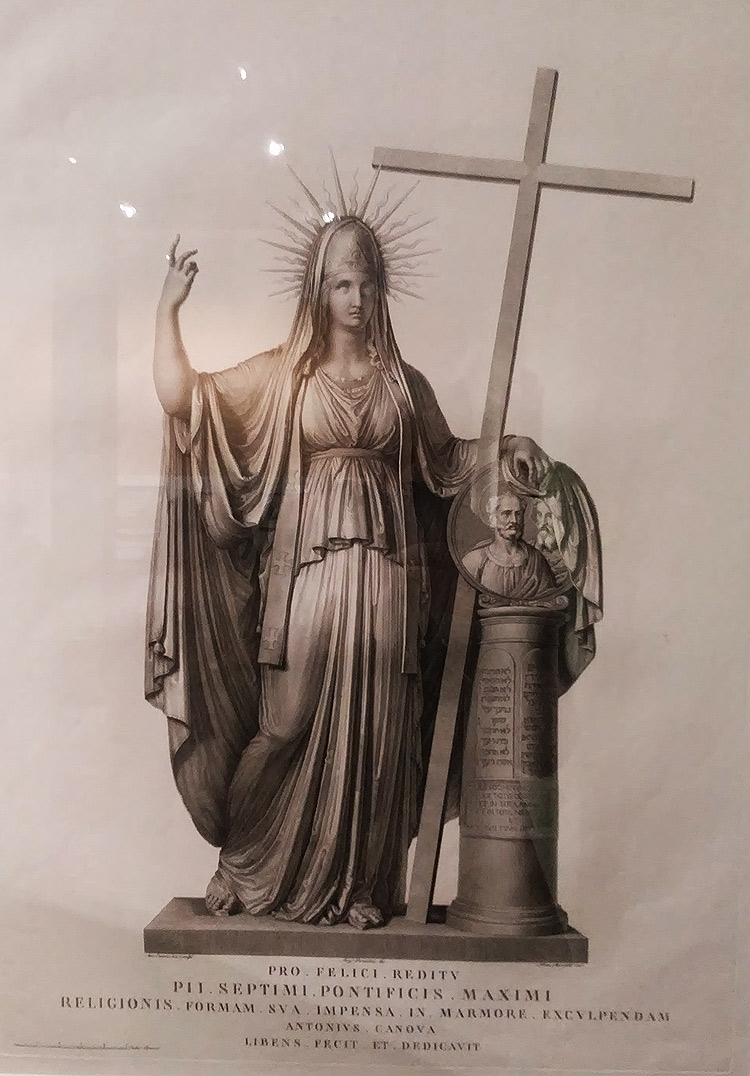 Domenico Marchetti da Antonio Canova, La religione cattolica