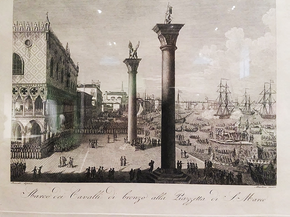 Luigi Martens da Giuseppe Borsato, Lo sbarco dei cavalli alla piazzetta