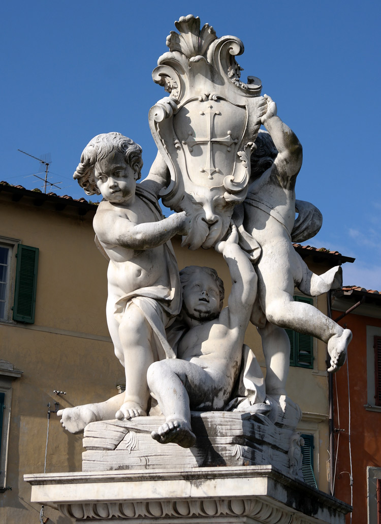 Giovanni Antonio Cybei e Giuseppe VaccÃ , Fontana dei Putti, vista anteriore