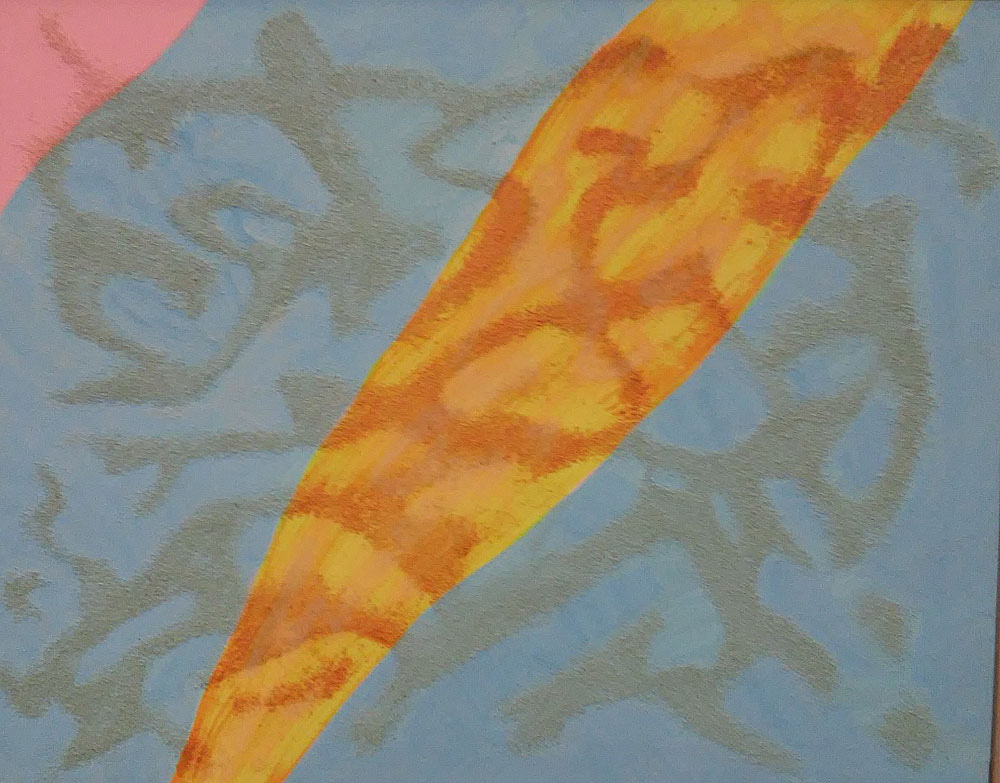 Giulio Turcato, Senza tempo (1989; olio, sabbie e tecnica mista su tela, 80 x 100 cm) Giulio Turcato, Senza tempo (1989; olio, sabbie e tecnica mista su tela, 80 x 100 cm)