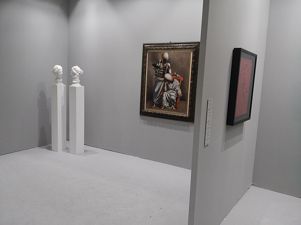 Una porzione dello stand di Mazzoleni Una porzione dello stand di Mazzoleni