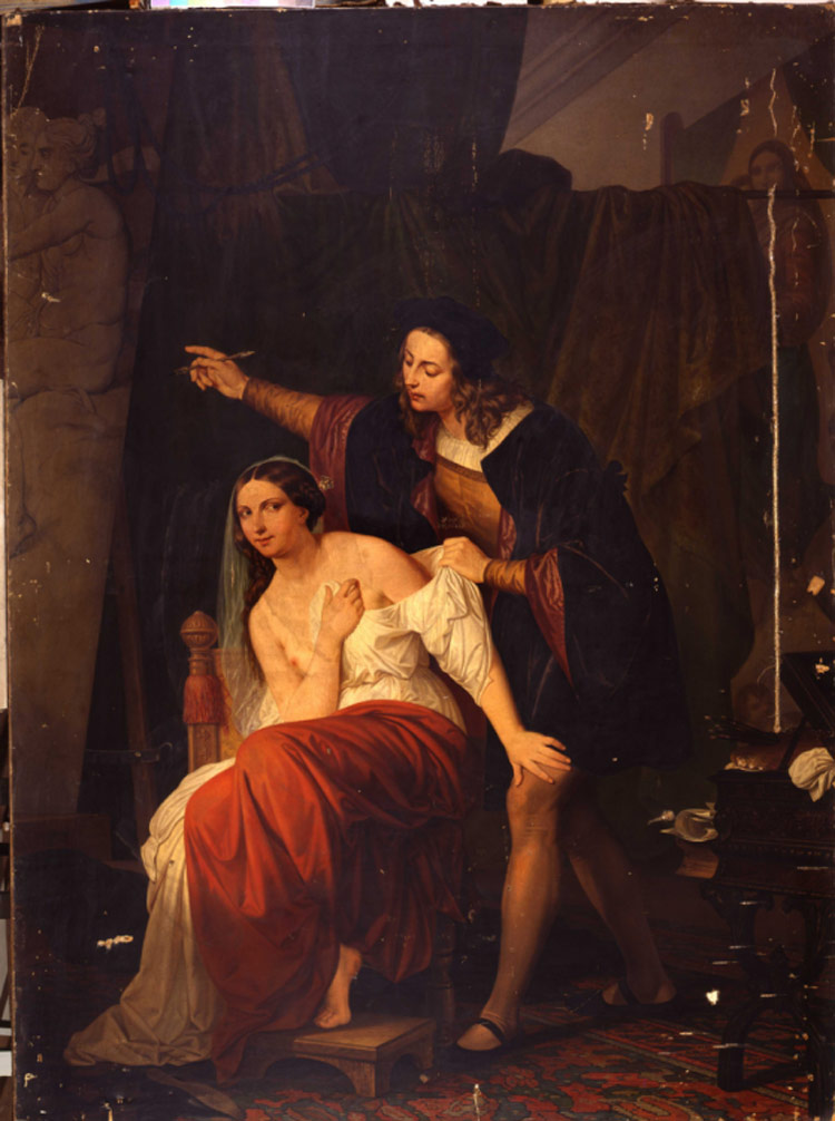 Cesare Mussini, Raffaello e la Fornarina Cesare Mussini, Raffaello e la Fornarina