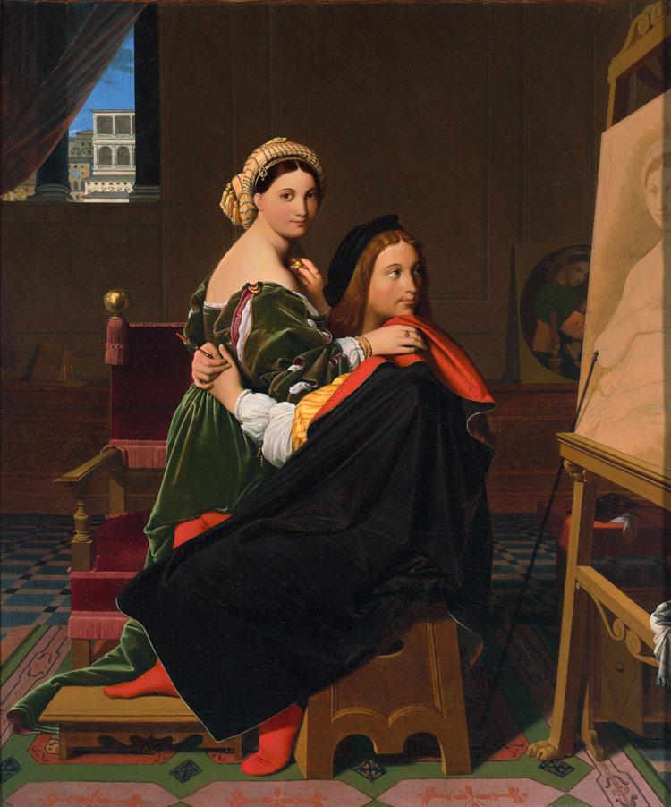 Jean-Auguste-Dominique Ingres, Raffaello e la Fornarina Jean-Auguste-Dominique Ingres, Raffaello e la Fornarina