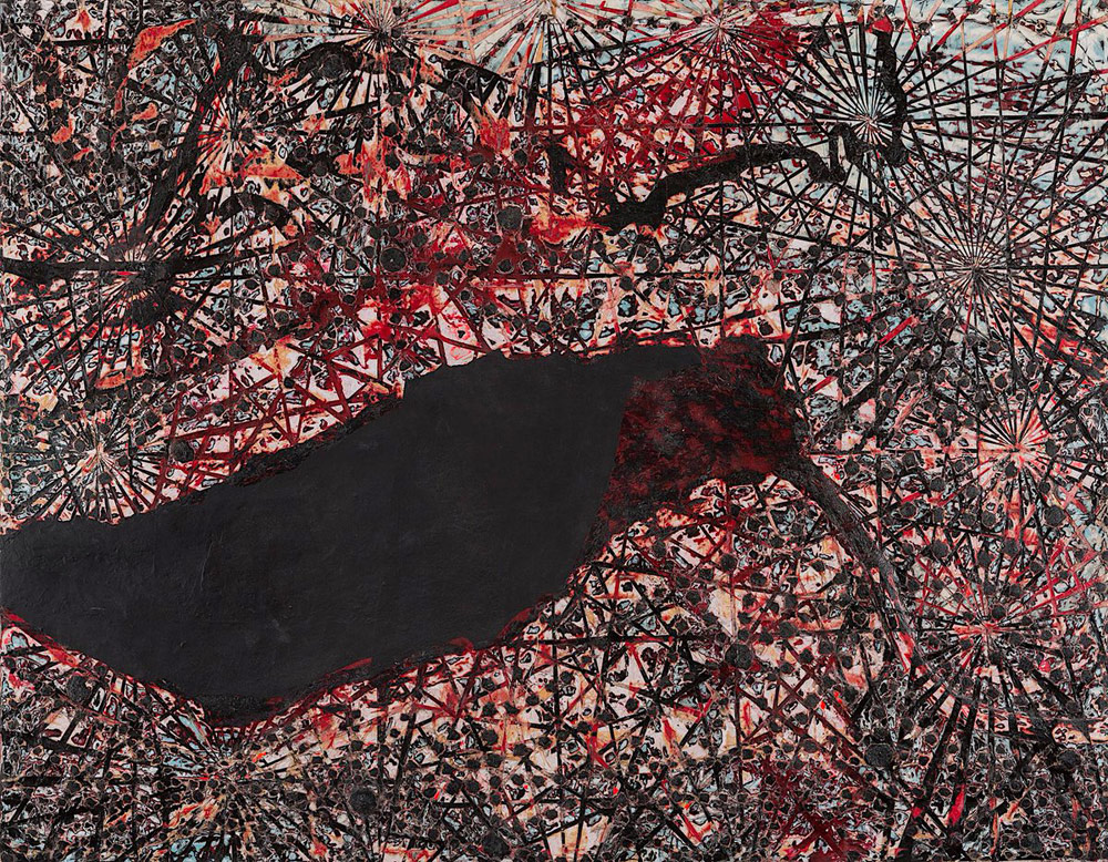 Mark Bradford, Dead hummingbird