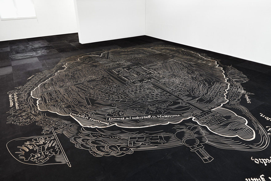 Mariana Castillo Deball, Nuremberg map of Tenochtitlán