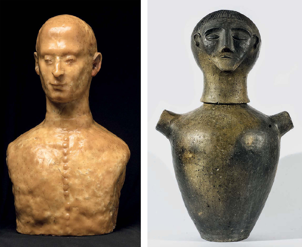 Marino Marini, Busto di prelato e Canopo etrusco Marino Marini, Busto di prelato e Canopo etrusco