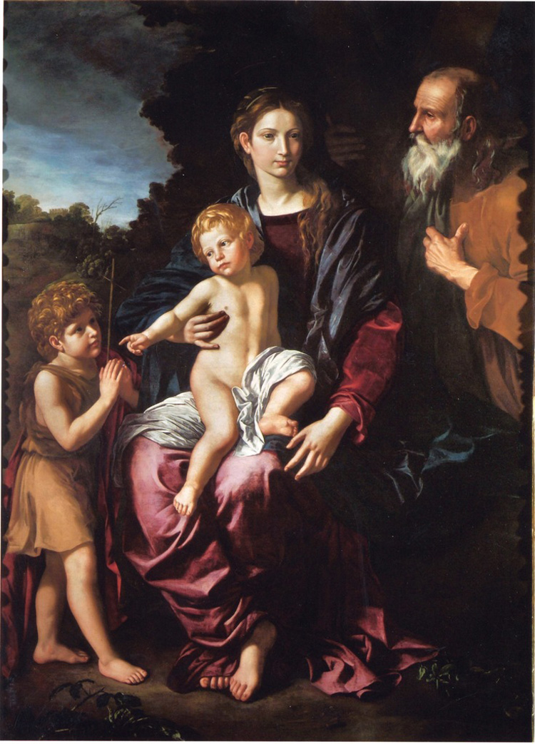 Bartolomeo Cavarozzi, Sacra famiglia con san Giovannino (Robilant+Voena) Bartolomeo Cavarozzi, Sacra famiglia con san Giovannino (Robilant+Voena)