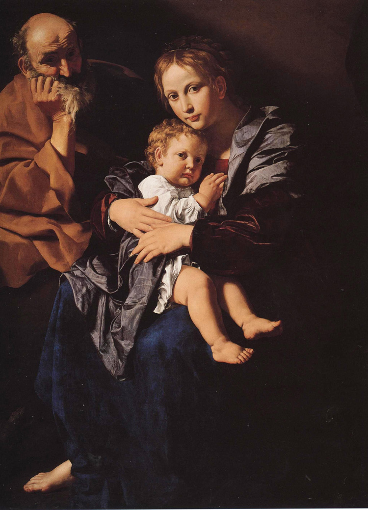 Bartolomeo Cavarozzi, Sacra famiglia (Torino, Collezione privata) Bartolomeo Cavarozzi, Sacra famiglia (Torino, Collezione privata)